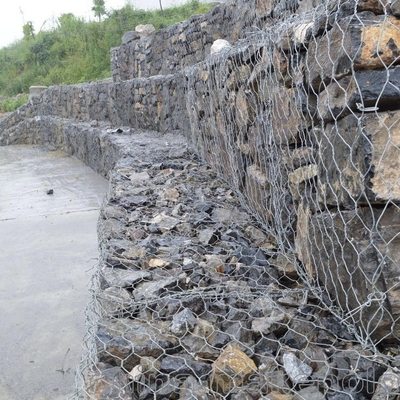 建築用地網支柱のためのガルバネス合金で編みられたガビオン六角バスケット