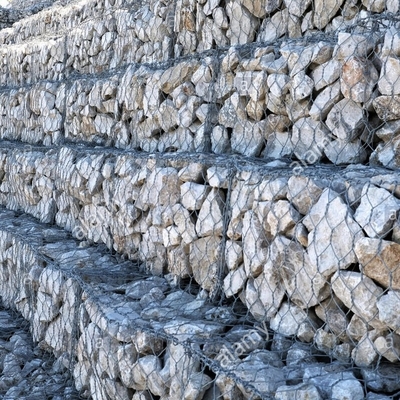 建築用地網支柱のためのガルバネス合金で編みられたガビオン六角バスケット